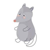 schattig opossum ontwerp vector