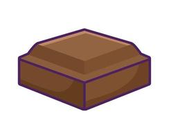 chocola stuk ontwerp vector