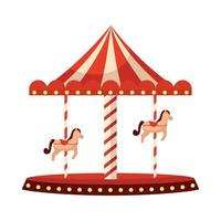 amusement paard carrousel vector