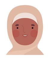 vrouw met hijab vector