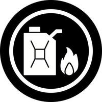 uniek brandstof naar brand vector icoon