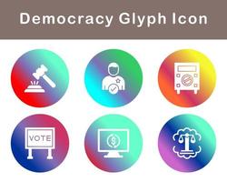 democratie vector icoon reeks