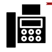 telefoon glyph icoon vector