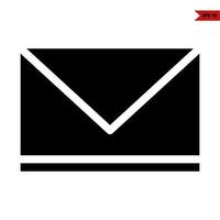 e-mail glyph-pictogram vector