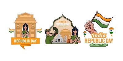 india republiek dag vector