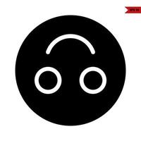 emoticon glyph icoon vector