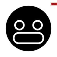 emoticon glyph icoon vector