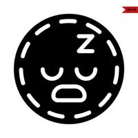 emoticon glyph icoon vector