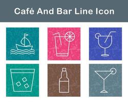 cafe en bar vector icoon reeks