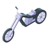 rijder fiets icoon isometrische vector. fietser reizen vector