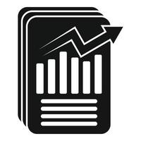 succes plan icoon gemakkelijk vector. investeren financiën vector