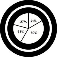 cirkeldiagram vector pictogram