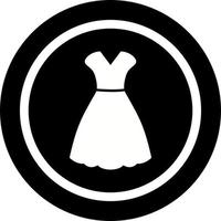 vrouw jurk uniek vector icoon