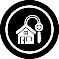 huis sleutel vector pictogram