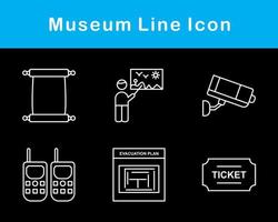 museum vector icoon reeks