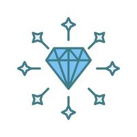 diamant vector pictogram