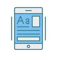 onderwijs app vector icoon