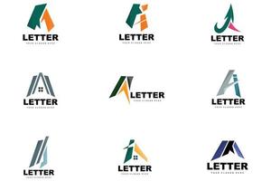 een brief logo, brief logotype vector, Product merk ontwerp, bedrijf initialen, bouw, onderwijs vector