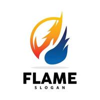 rood vlam logo, brandend warmte brand vector, brand logo sjabloon icoon ontwerp vector