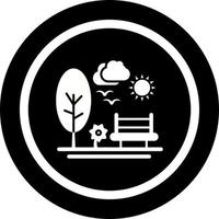 park vector pictogram