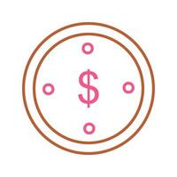 dollar munt vector pictogram