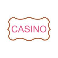 casino teken vector icoon