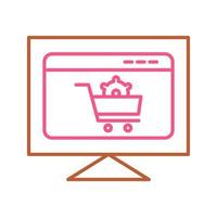 ecommerce instellingen vector icoon