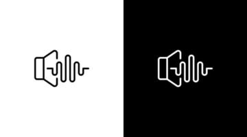 spreker volume hoog logo audio geluid Golf stem technologie schets icoon ontwerp vector