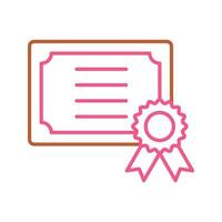 certificaat vector pictogram