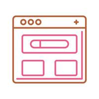 browser vector pictogram