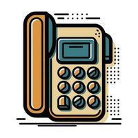 telefoon gemakkelijk icoon. vector illustratie.