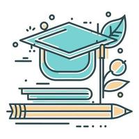 onderwijs. gemakkelijk icoon. vector illustratie. eps10