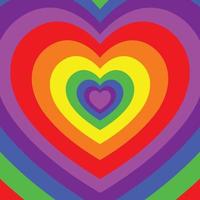 abstract regenboog kleur hart illustratie vector