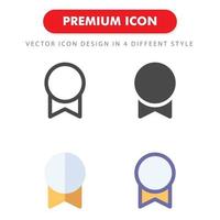 medaille icon pack geïsoleerd op een witte achtergrond. voor uw websiteontwerp, logo, app, ui. vectorafbeeldingen illustratie en bewerkbare beroerte. eps 10. vector
