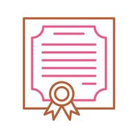 certificaat vector pictogram