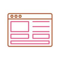 web ontwerp vector icoon