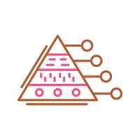 piramide diagram vector icoon