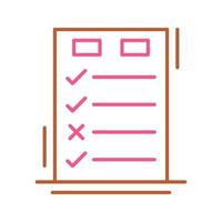 vandaag naar gedaan checklist vector icoon