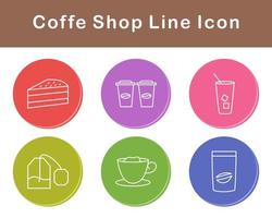 koffie winkel vector icoon reeks