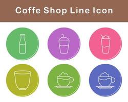 koffie winkel vector icoon reeks