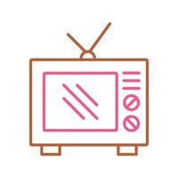oud TV vector icoon
