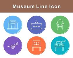 museum vector icoon reeks