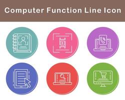 computer functie vector icoon reeks