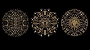 vector set, luxe Islamitisch achtergrond met mandala. decoratief ornament in etnisch oosters stijl