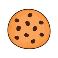 chocochip koekjes voedsel bakkerij icoon vector illustratie