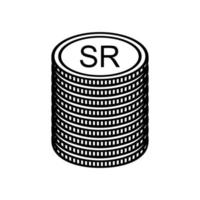 Seychellen valuta symbool, seychellen roepie icoon, sc teken. vector illustratie
