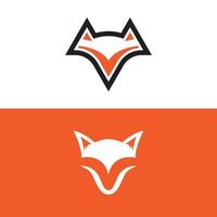 vos hoofd logo ontwerp vector