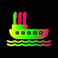 stoomboot vector icoon