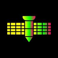 satelliet vector pictogram