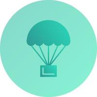 parachute vector pictogram